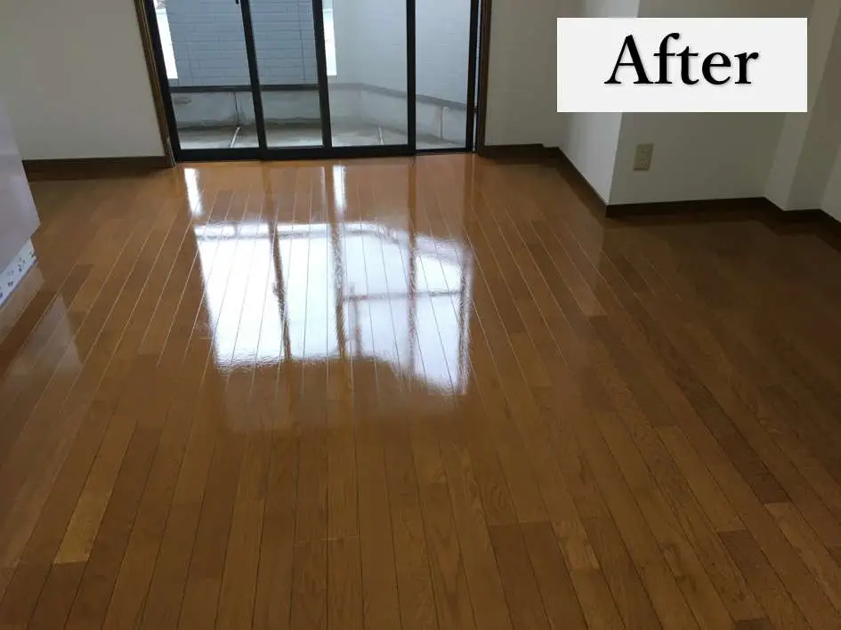 施工後のフローリングの様子（大阪府大阪市｜ワンラブコート後）